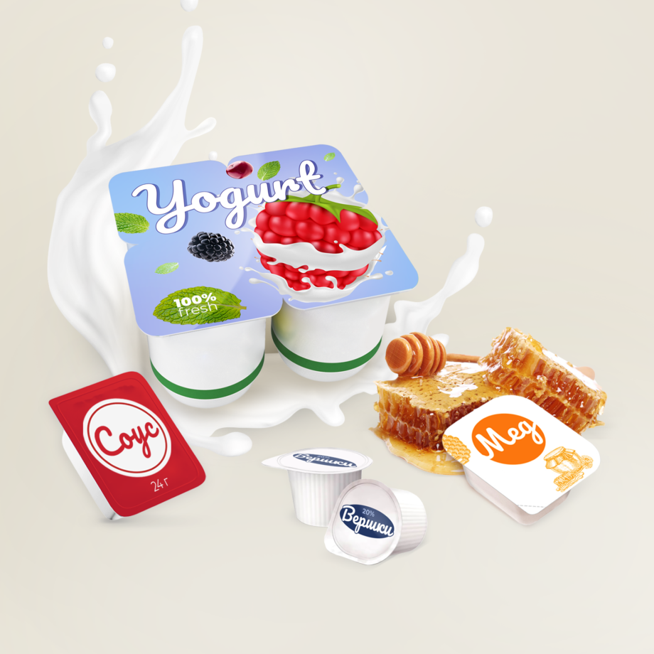 Covering materials for multiple packaging